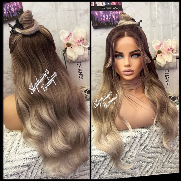 Human Hair Blended Lace Front Wig